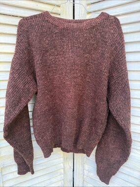 Le Tigre Women's Rust Brown Crewneck Sweater